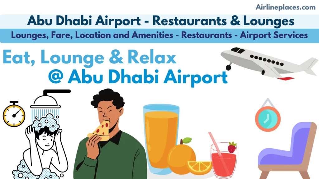 Lounges Restaurants Services at Abu Dhabi Airport AUH