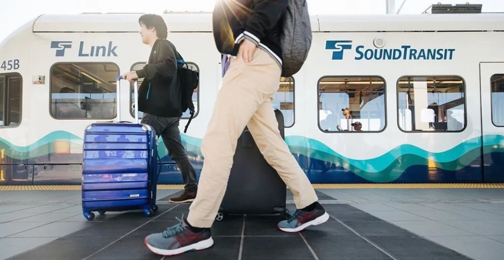 Sound Transit Link Light Train for Airport to Downtown Transportation