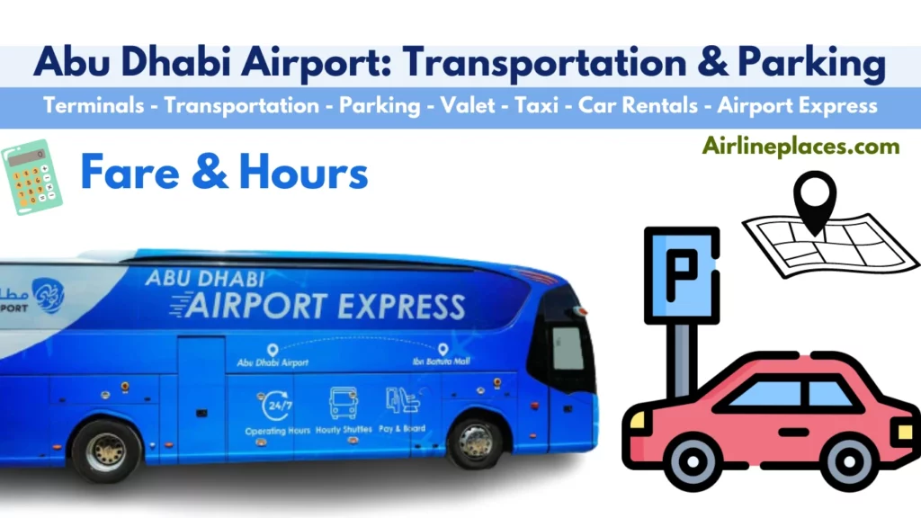 Transport Options Car Rental Taxi & Parking at Abu Dhabi Airport